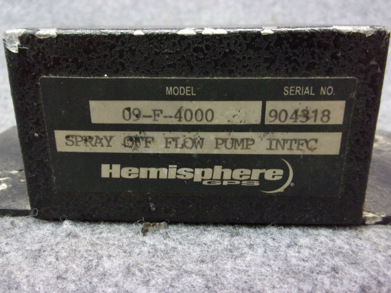 Hemisphere Spray Off Flow Pump INTFC P/N 09-F-4000