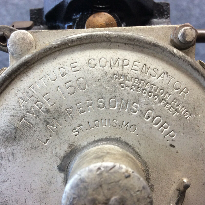 Carter 563S Carburetor Altitude Compensating