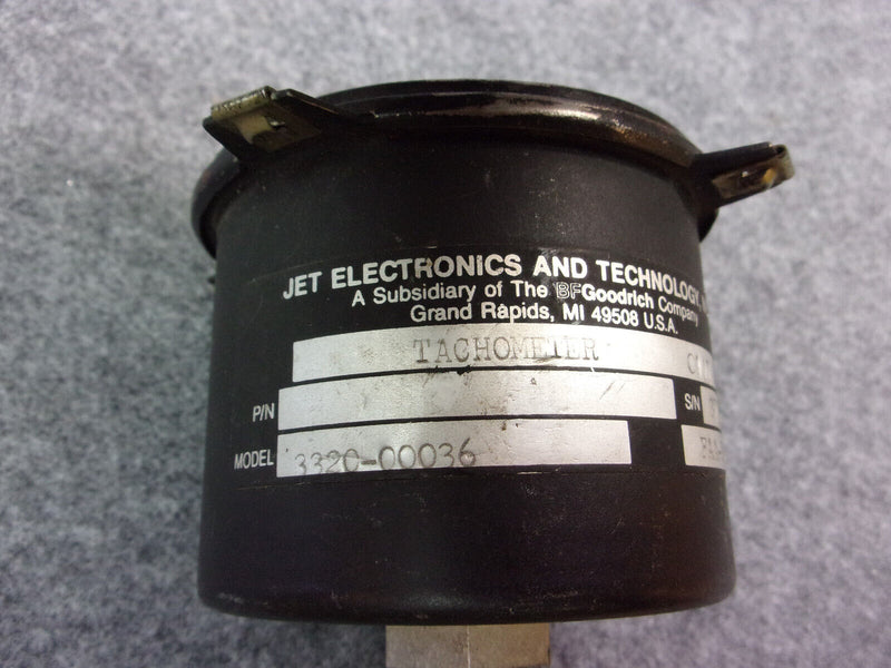 Jet Elec And Tech BF Goodrich VDO Recording Tachometer P/N 3320-00036