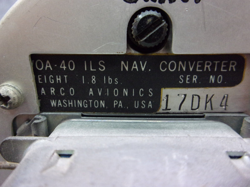 Narco VOA-40 ILS Nav Converter With Connector