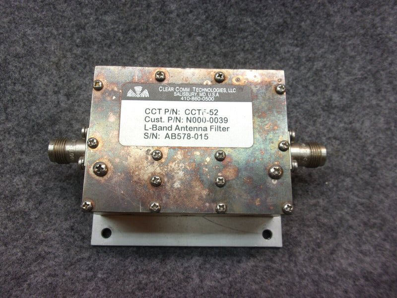 CCT L-Band Antenna Filter P/N CCTF-52 N000-0039