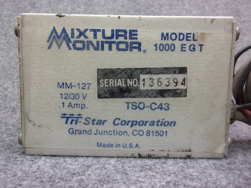 Mixture Monitor Model 1000 EGT P/N MM-127