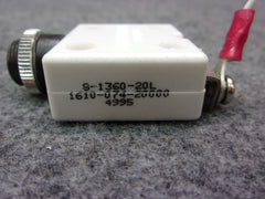 Mechanical Products 20A Circuit Breaker P/N S-1360-20L