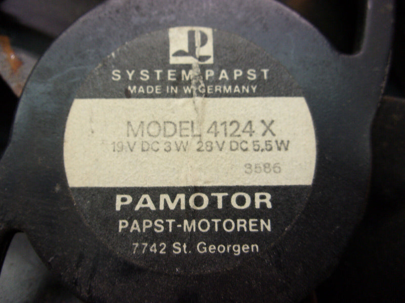 System Papst Pamotor Avionics Fan P/N 4124X