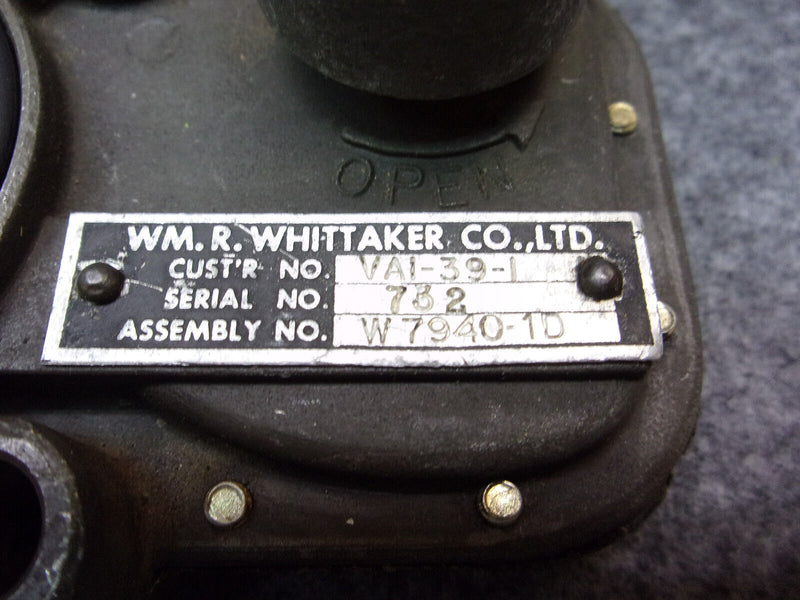 Whittaker Fuel Gate Valves And Control Rods Assy P/N W7940-1D