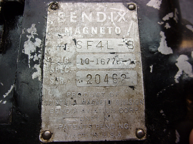 Bendix SF4L-8 Magneto P/N 10-16776-1