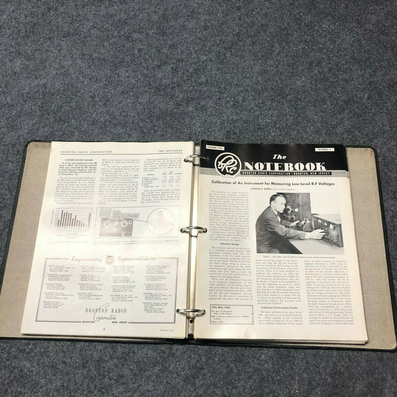 Boonton Radio Company The Notebook Manual Issues 1-18 + 26-37 with Index