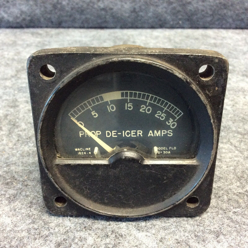 Wacline Prop De-Icer Amps Indicator Gauge P/N 1624-4