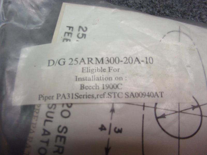 Dayton-Granger Lead-Thru Insulator P/N 25ARM300-20A-10