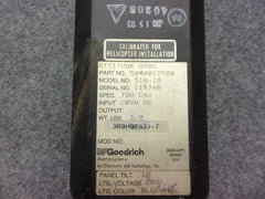 Hughes BF Goodrich 510-1B Attitude Gyro Indicator P/N 5040017908 369H92831-7