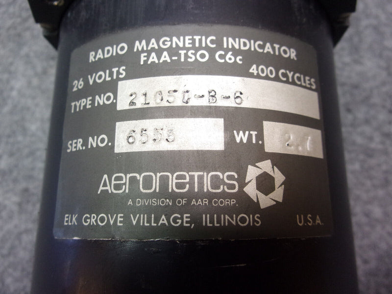 Aeronetics RMI Radio Magnetic Indicator P/N 2105D-B-6