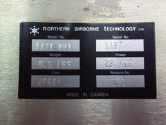 NAT Northern Airborne Technology Intercom Mode Selector P/N AA31-001