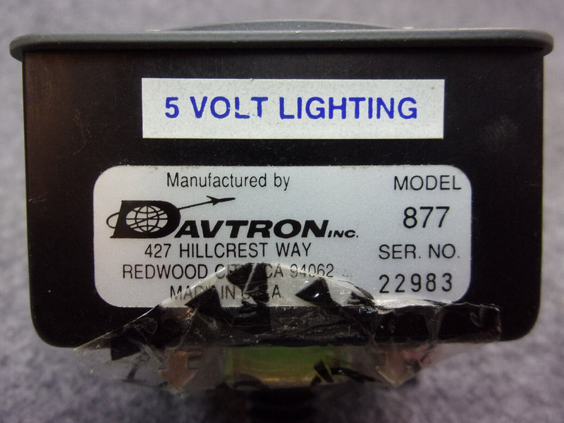 Davtron M877 Chronometer 5V Lighting P/N M877A-5V