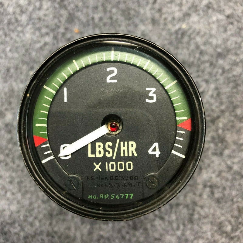 Weston Fuel Flow Indicator Gauge P/N AP56777