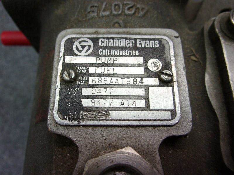 Chandler Evans Colt Industries Fuel Pump P/N 9477