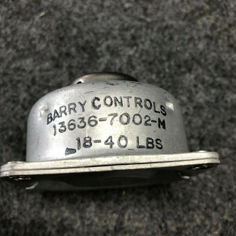 Barry Controls Vibration Isolation Shock Mount P/N 13636-7002-M (18-40 lbs)
