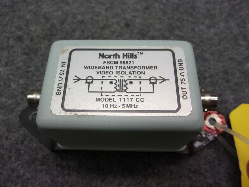 North Hills Wideband Video Isolation Transformer P/N 1117-CC