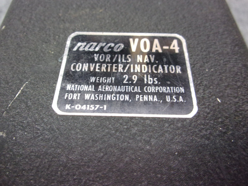 Narco VOA-4 VOR/ILS Nav Converter Indicator With Connector