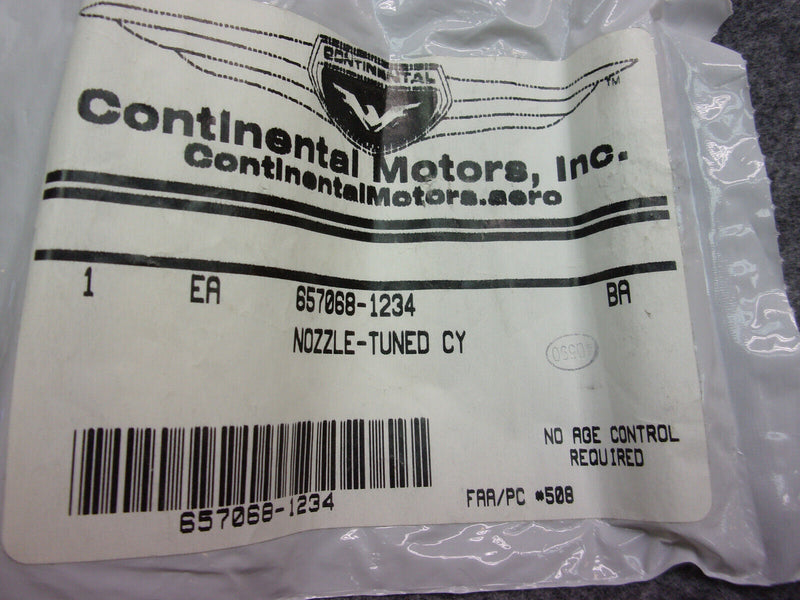 Continental Tuned #1 Cyl Nozzle P/N 657068-1234 (New W/8130)