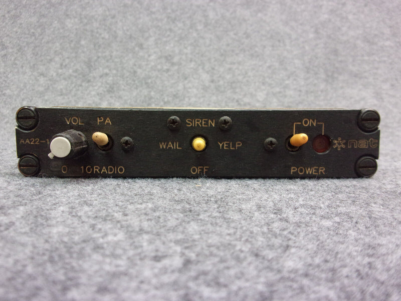 NAT Northern Airborne Technology PA Control Panel P/N AA22-160