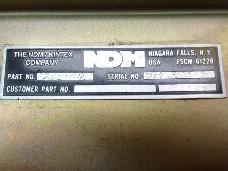 NDM Kintex Lycoming Oil Cooler P/N 20010A