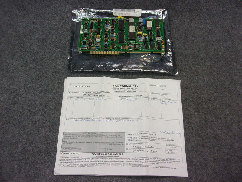 Wulfsberg RT-18D Logic Board P/N 300-2285-000 (Repaired W/8130)