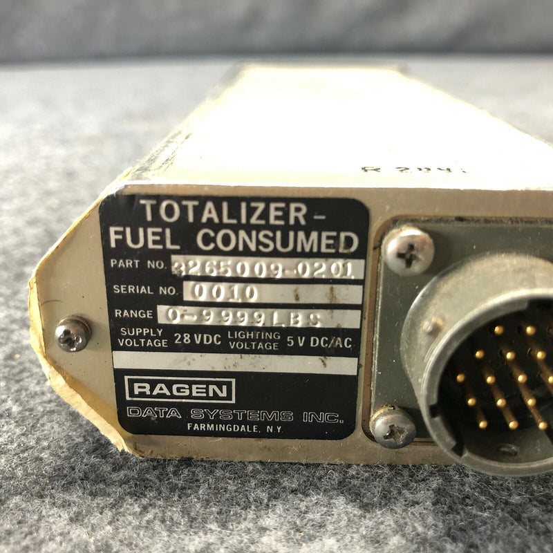 Ragen Fuel Consumed Totalizer P/N 3265009-0201