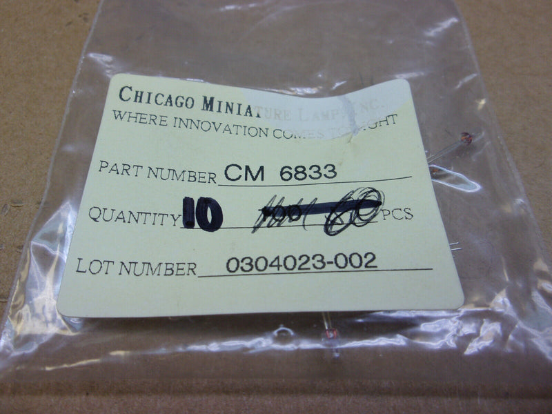 Chicago Miniature CM-6833 Bulb (lot of 10)