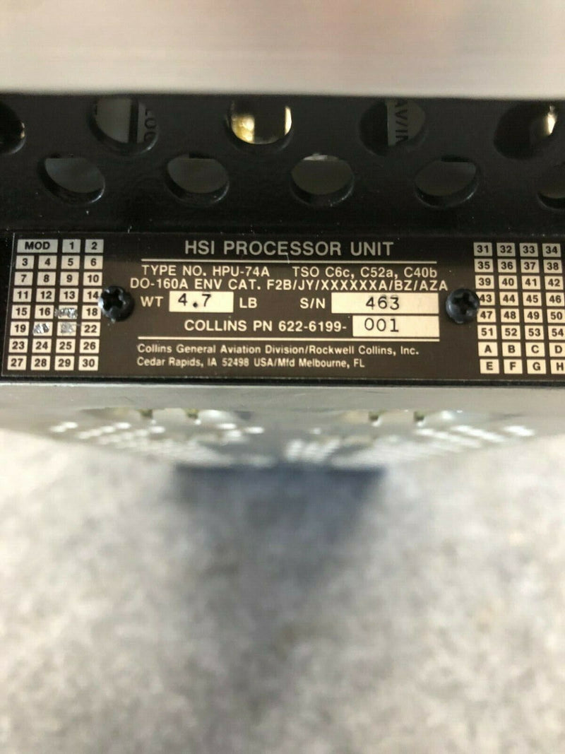 Collins HPU-74A HSI Processor P/N 622-6199-001