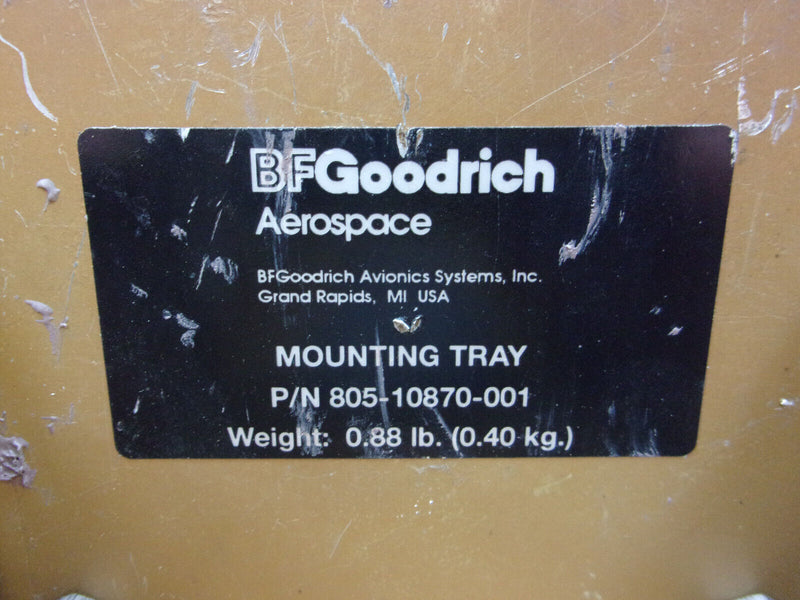 BF Goodrich Aerospace Skywatch Mounting Tray P/N 805-10870-001