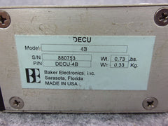 Baker Electronics DECU Control Unit P/N DECU-4B