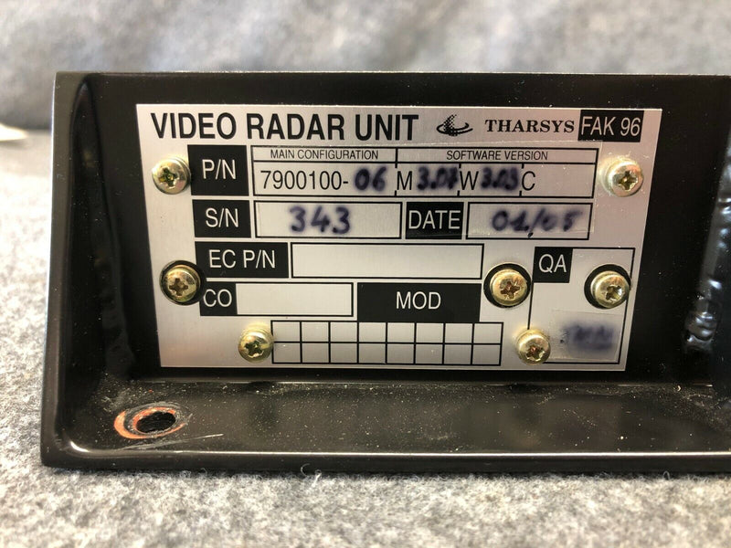 Airbus Tharsys Video Radar Unit P/N 7900100-06