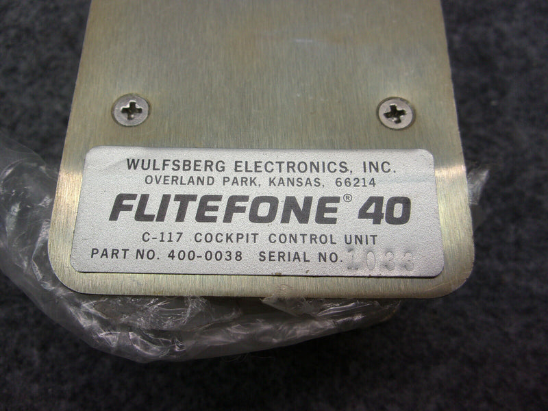 Flitefone 40 C-117 Control Unit P/N 400-0038 (Serviceable)