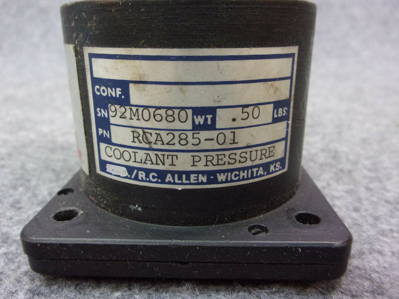 RC Allen Coolant Pressure Indicator Gauge With Sensor P/N RCA285-01