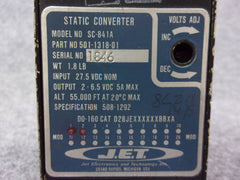 JET SC-841A Static Converter P/N 501-1318-01