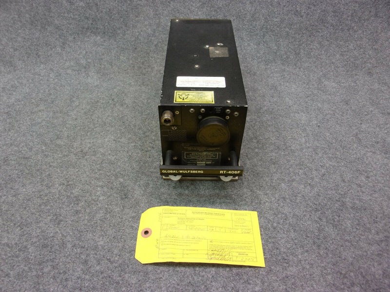 Global-Wulfsberg RT-406F FM Transceiver And Tray P/N 400-012785-00 Tested w/8130