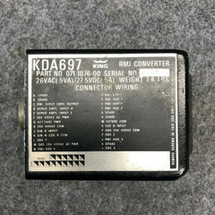 King KDA-697 RMI Converter P/N 071-1076-00