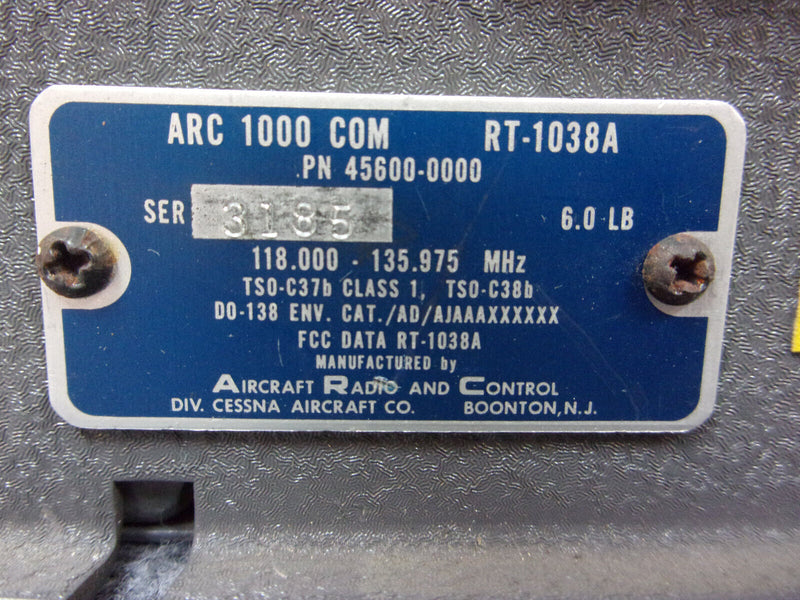 ARC 1000 COM Tranceiver RT-1038A P/N 45600-0000