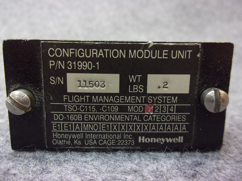 Honeywell FMS Configuration Module Unit P/N 31990-1