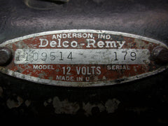 Delco Remy Starter 12V P/N 1109514