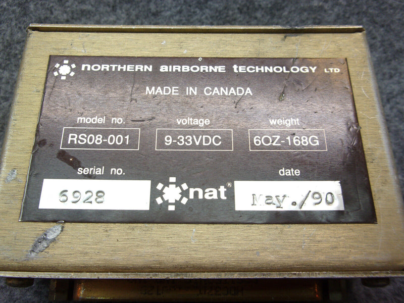 NAT Northern Airborne Technology Remote Switch P/N RS08-001
