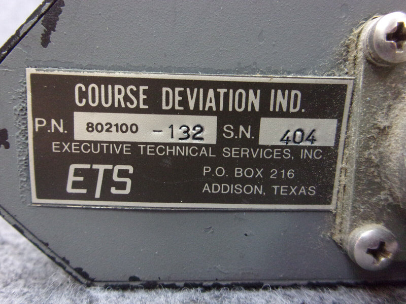 ETS Course Deviation Indicator P/N 802100-132