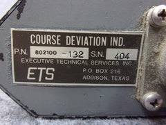 ETS Course Deviation Indicator P/N 802100-132