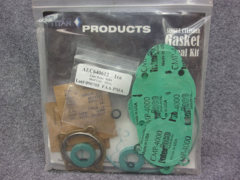 Continental Single Cylinder Gasket And Seal Kit P/N AEC520-T3