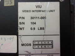 Universal Avionics VIU Video Interface Unit P/N 30111-000