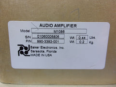 Baker Electronics M1086 Audio Amplifier P/N 990-3392-001