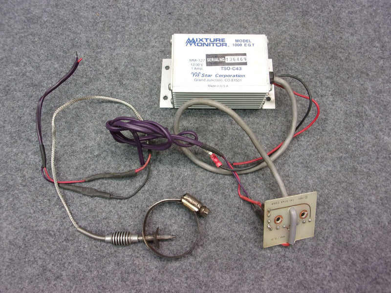 Mixture Monitor Model 1000 EGT With Connector And Probe P/N MM-127