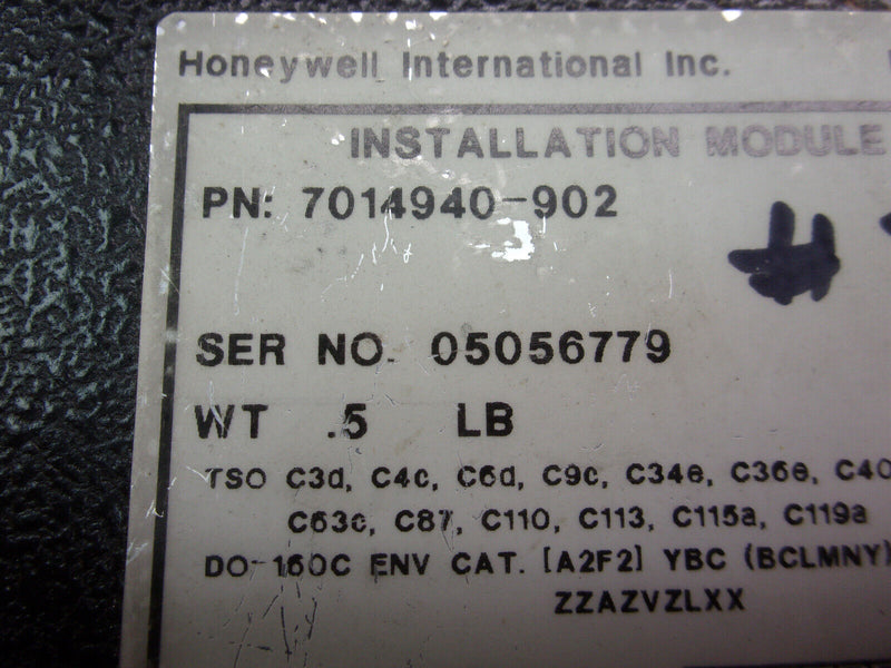Honeywell IM-803 Installation Module P/N 7014940-902