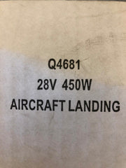 PAR46 Landing Light 28V 450W P/N Q4681