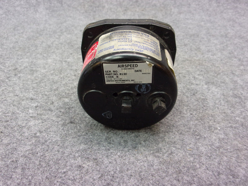 United Instruments Airspeed Indicator P/N 8130-B311